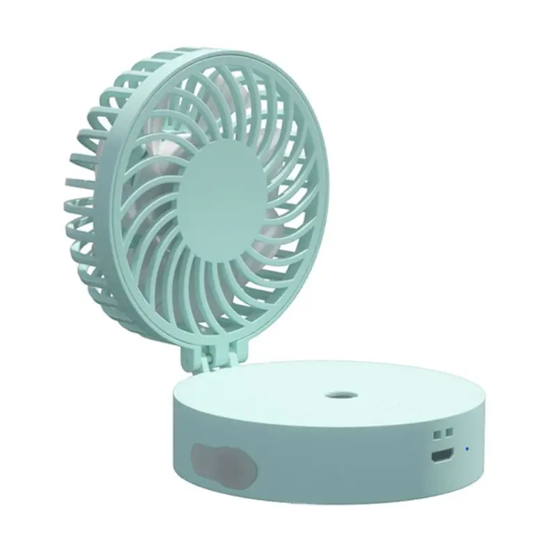 

Mini Handheld Folding Fan USB Air Conditioning Humidifier with LED Night Light K1AD