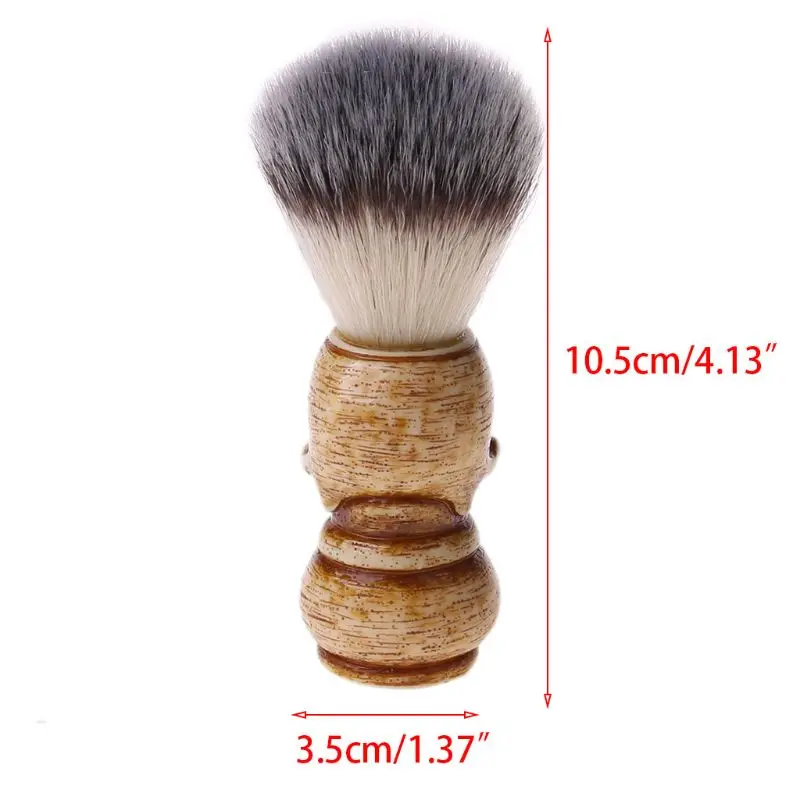 

Shaving Brush Badger Bristle Hair Skull Hand Made Wooden Handle -Men's Gift