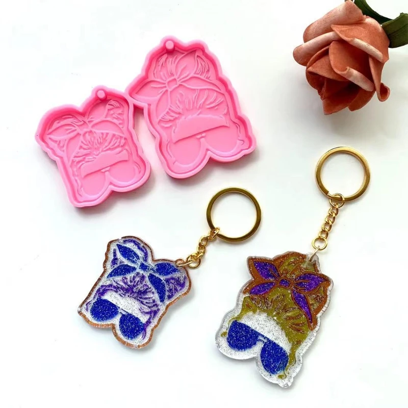 

Блестящие глянцевые формы для силиконовой смолы, форма для солнцезащитных очков, форма «сделай сам» для брелока, подвески, украшений, формы ...