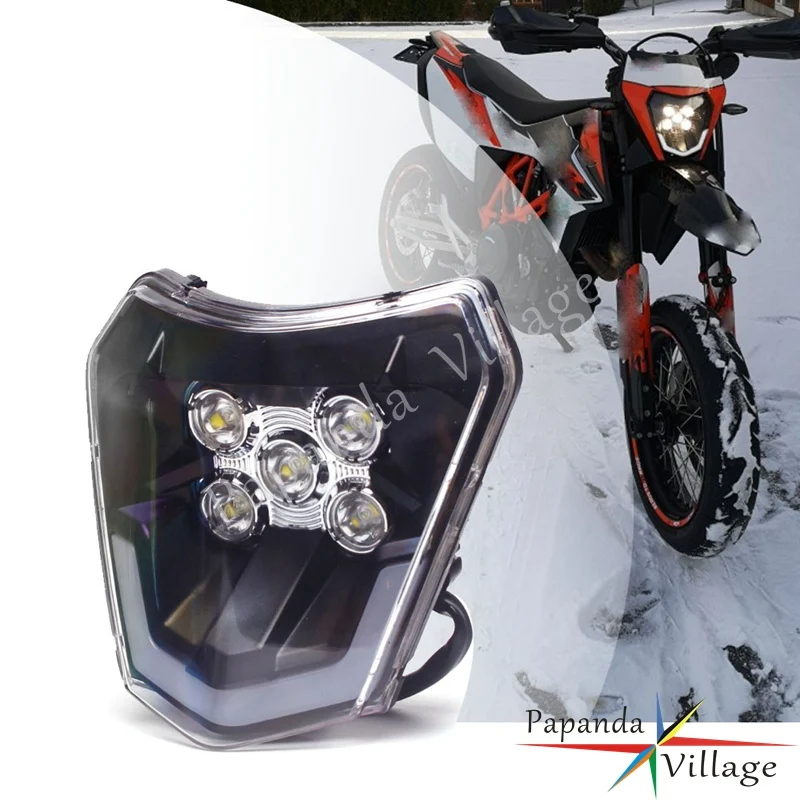 

Enduro Dual Sport Dirt Bike LED Headlight Running Lamp For 690 SMC-R 250 XC-W TPI 300 XC-W 350 EXC-F 450EXC Six Days Front Light