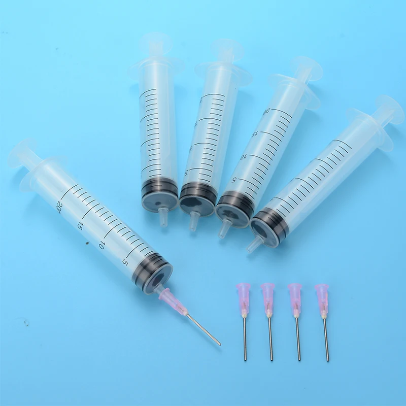 5 шт. пластиковый шприц для впрыскивания 20 мл с иглами испаритель жидкости