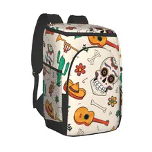 Thermal Backpack Cute Day Dead Style Waterproof Cooler Bag Large Insulated Bag Picnic Cooler Backpack Refrigerator Bag