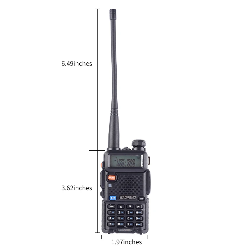BaoFeng UV-5R рация двухсторонняя cb радио обновленная версия baofeng uv5r 128CH 5 Вт VHF UHF 136-174 МГц и 400-520 МГц