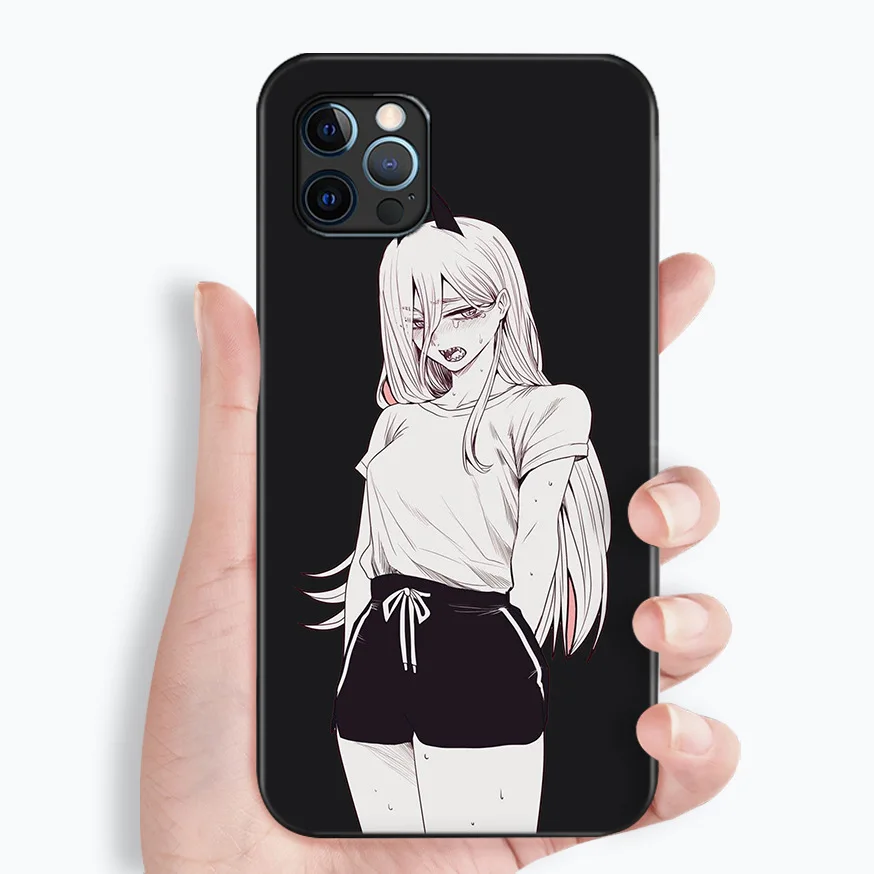 

Chainsaw Man Anime Phone Case For iPhone 12 12 Pro 12 Pro Max 12 Mini Aki Pahwa Pochita Back Cover Soft TPU Funda Coque Cases