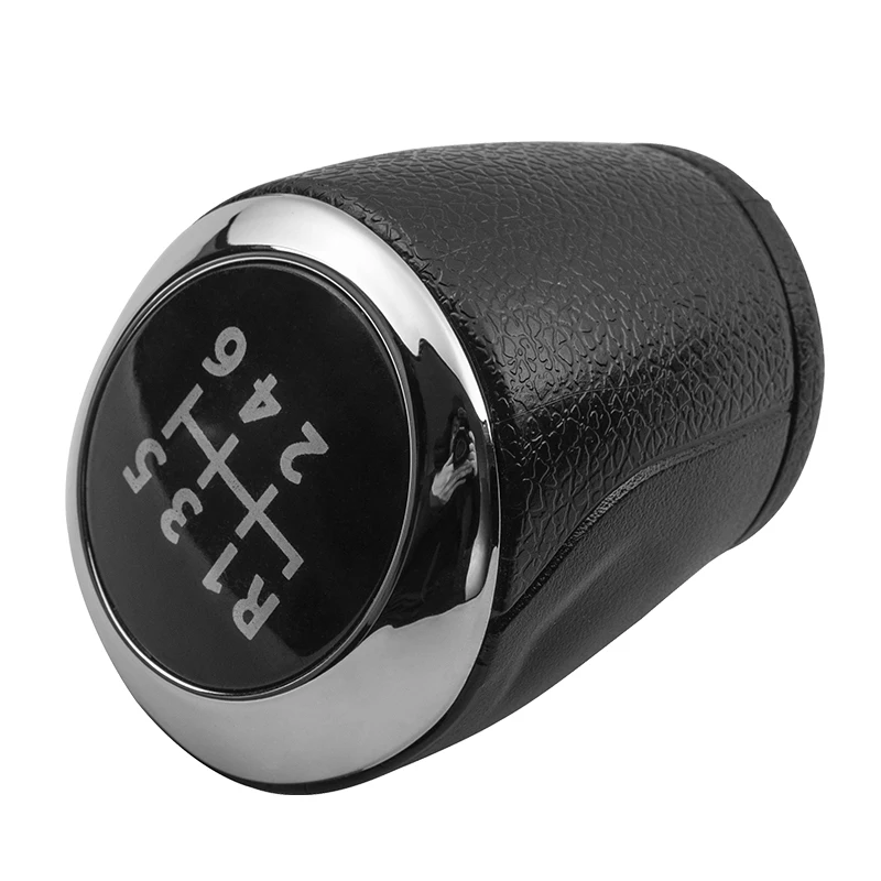 Хромированная черная кожаная ручка переключения передач рычаг для Cruze 2008 2009 2010 2011