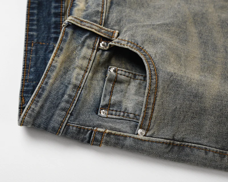 

20SS New Splash Ink Paint on Slim Jeans Retro Sports Jeans Breathable Fabrics Sports Style Pants Men Women Jeans Casual