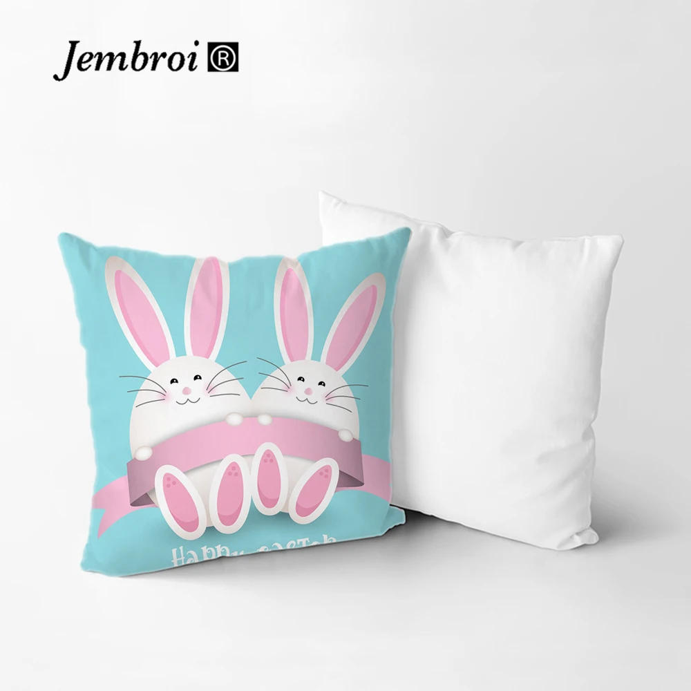 Милый мультяшный Пасхальный кролик яйца декоративные подушки Наволочки подушка