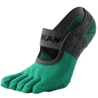 mkyg1902 meikang women toe yoga socks terry sole anti skid 5 finger non slip high quality brand dance pilates ballet yoga meias
