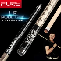 fury le pool cue 11 7512 75mm tiger tip ktht maple shaft billiard cue quick joint snakeskin grip carving stick kit with case