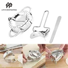 Набор для приготовления теста 23 шт., кухонный инструмент из нержавеющей стали для приготовления пельменей, Пирогов, Равиоли, кондитерских изделий