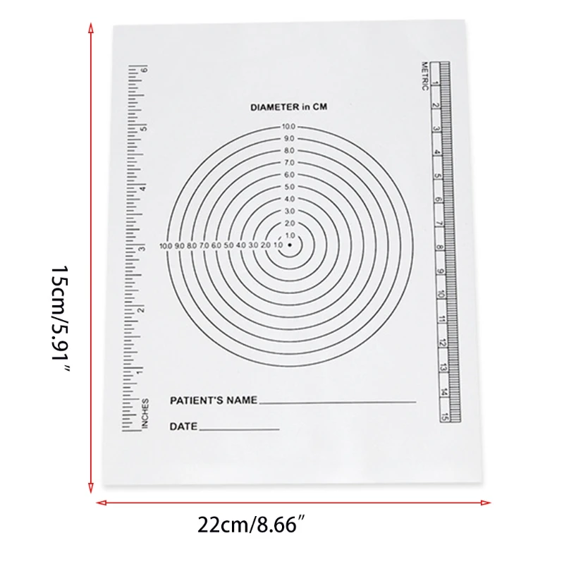 

2021 New Wound Measurement Tools Wound Measuring Bullseye Guide Wound Measuring Ruler