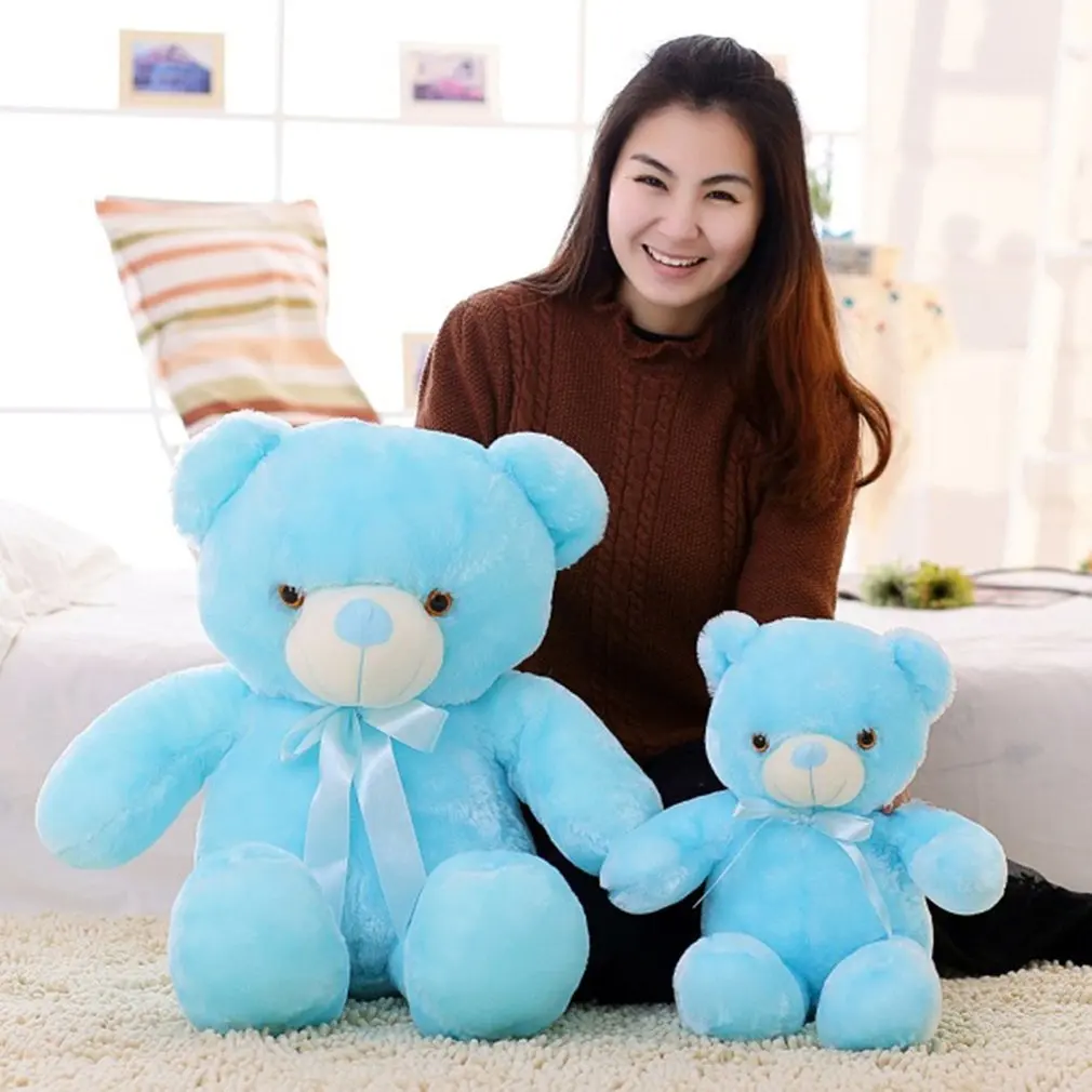 

Bow Tie Luminous Toy Soft And Comfortable Bear Doll Interior With LED Device Children's Day Gift Valentines' Day Gift