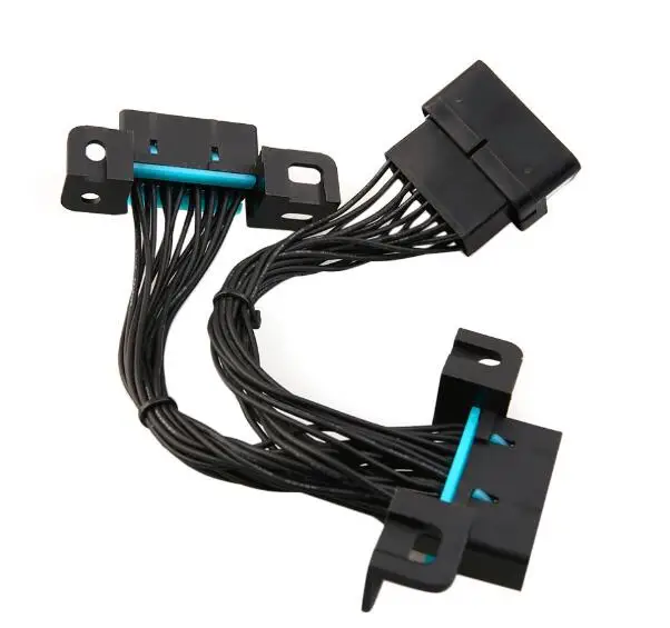 Автомобильный Удлинительный кабель OBD2 разветвитель диагностический коннертор