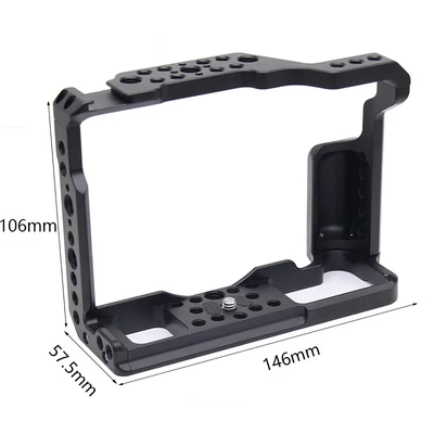 Aluminum Metal Video Camera Cage for Fuji Fujifilm xt3 XT2 X-T3 X-T2 DSLR Vlog Housing Case Shoulder Rig Handle Arca-Swiss RRS