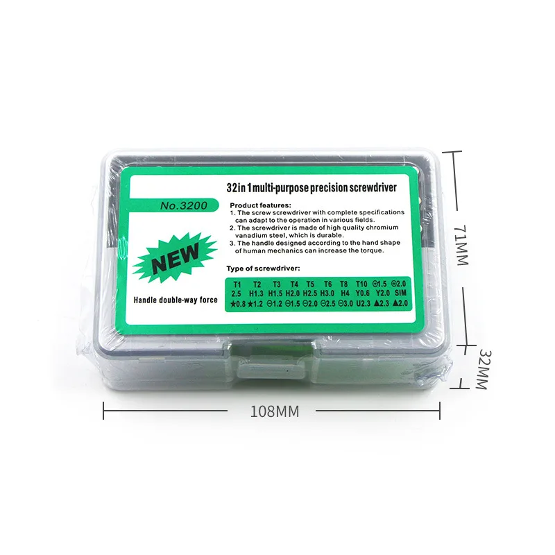 

32 in 1 screwdriver set precision mini magnetic screwdriver bit head kit mobile phone camera maintenance tool repair