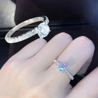1pc simulation diamond ring wedding band zircon engagement finger ring anniversary gift fashion high quality women accessories