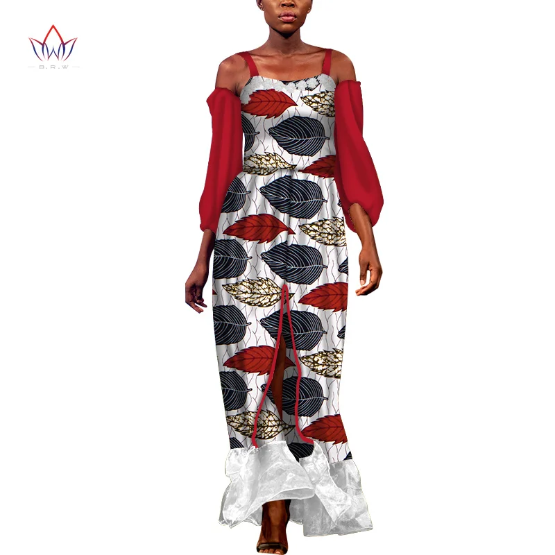 

Dashiki African Women Clothing 4xl African Print Clothing For Women Cotton Long Dress Plus Size Robe Bazin Africain Dress WY7208