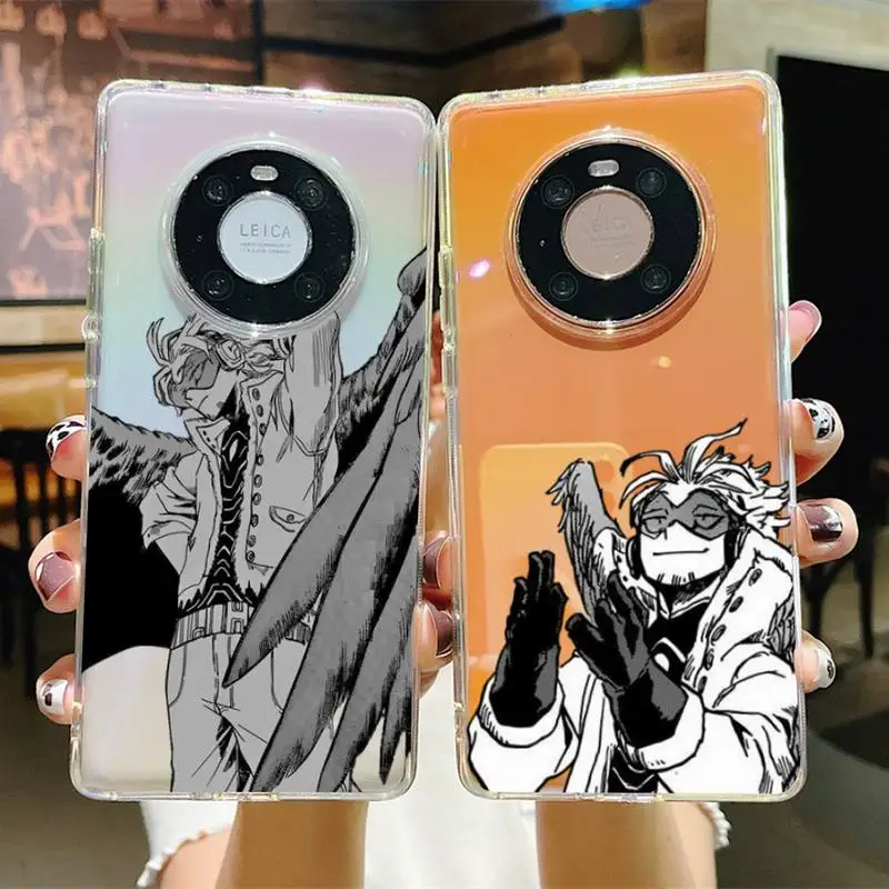 

Hawks Coat Anime My Hero Academia Phone Case For Huawei P20 30 pro lite Psmart 2019 Y5 6 7 Honor 8 10 i lite Mate 20lite