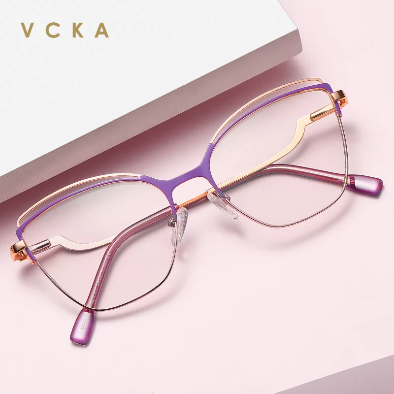 

Очки женские игровые VCKA, кошачий глаз, металлическая оправа, с защитой от сисветильник, от + 50 до + 600