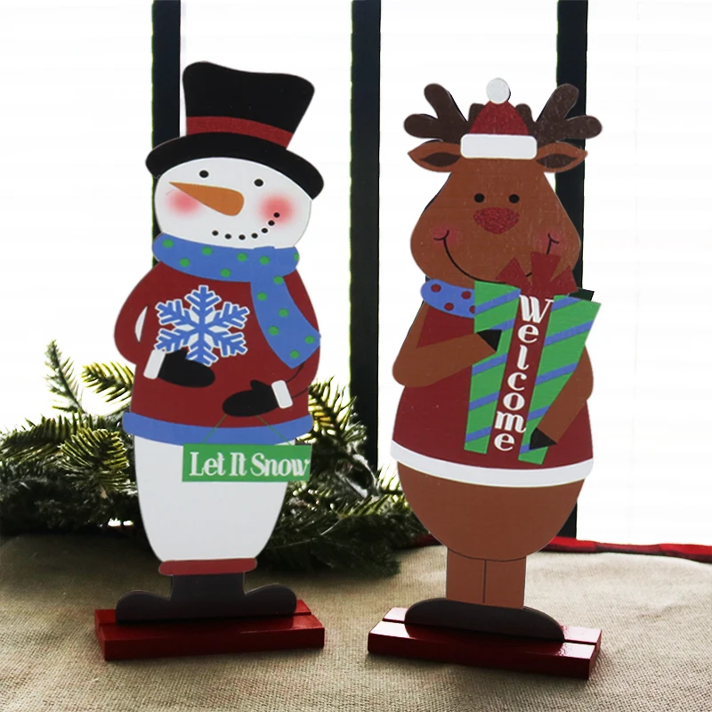 Christmas decorations for home wooden craft navidad merry 2020 gift table decor Centerpiece Cristmas new year 2021 | Дом и сад