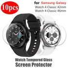 Закаленное стекло для Samsung Galaxy Watch 4 Classic, защитная пленка для экрана 42 мм 46 мм, круглая Защитная пленка для смарт-часов, 10 шт.