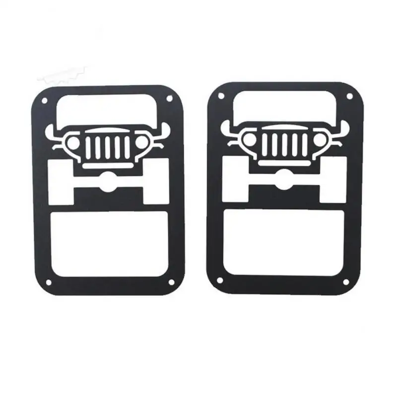 

1 Pair Tail Light Cover For Jeep Wrangler 2Pcs Protector Lamp Tail Light Guards Cover Trim Black Tail Lamp Signal Light Cover