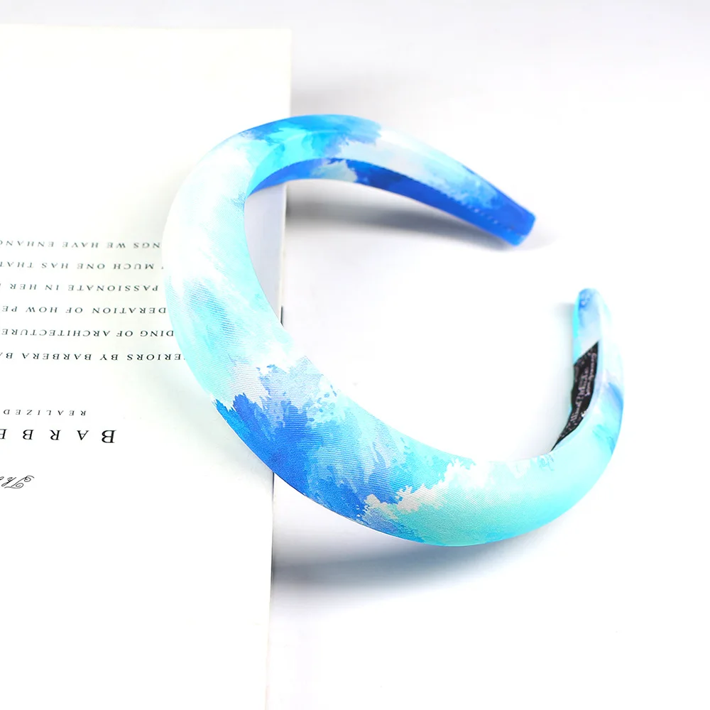 

Women Girls Tie Dye Sponge Padded Hairband Headband Adult Hair Accessories