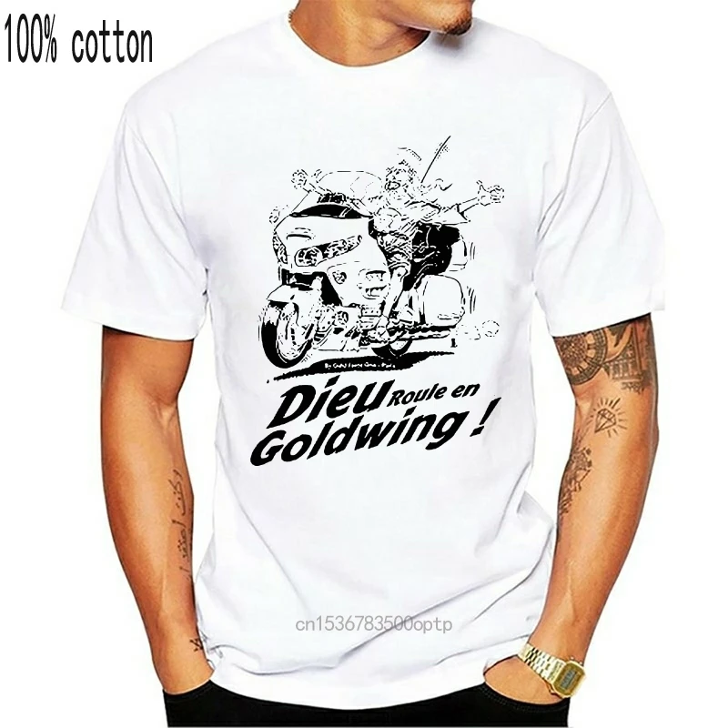 

En Goldwing Racing White Tee T Shirt Classic Fashion Dieu Roule