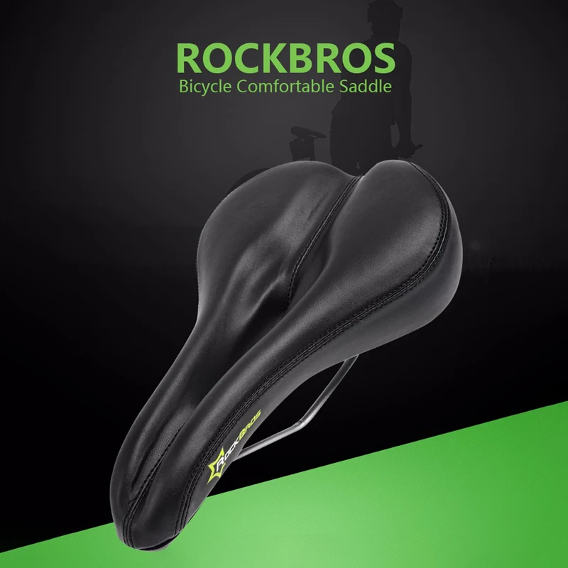 

ROCKBROS Soft Comfortable Bicycle Saddle Cycling Mountain Road Bike Saddle MTB Seat Steel Hollow Bike Seats Saddles Accessories