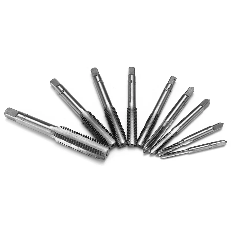 

Chamfering Plug 2pcs Taps Thread Carbide Drill Bit HSS Right Hand Tool M3-M12