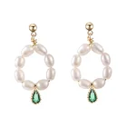 2021 Новый Дизайн Модные женские ювелирные изделия Роскошные зеленые кристаллы белые фотообои для женщин Подарок на годовщину
