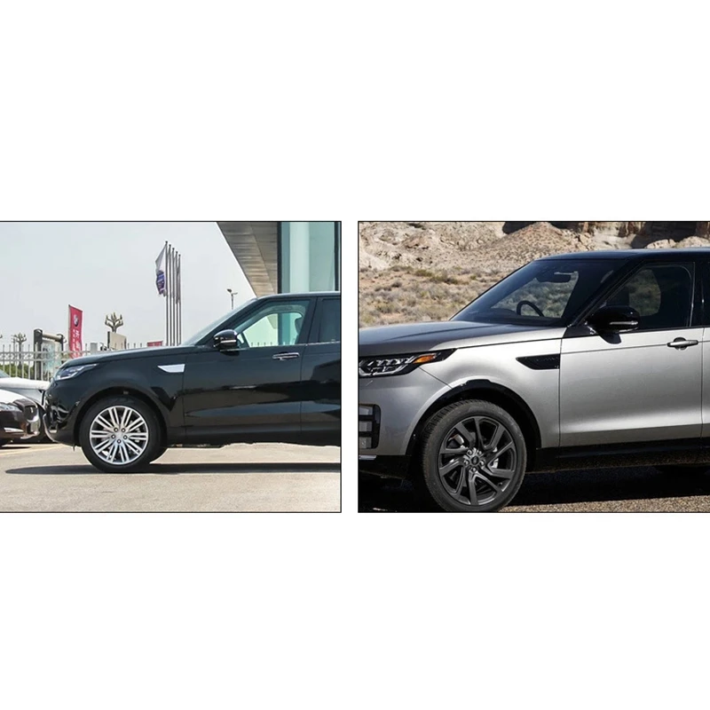 2Pcs Car Styling ABS Gloss Black Side Air Fender Vent Cover Trim Accessories for Land Rover Discovery 5 LR5 2017 2018 | Автомобили и