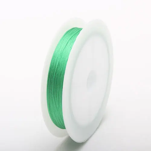 Fruit green 017 1roll/lot 0.3/0.5/0.7/1.0MM Mixed multicolor options Nylon Thread line/wire/rope choker earrings Bracelet necklace jewelry makin - Цвет: Fruit green 017