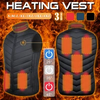 9pcs heated jacket fashion men women coat intelligent usb electric heating thermal warm clothes winter heated vest plussize