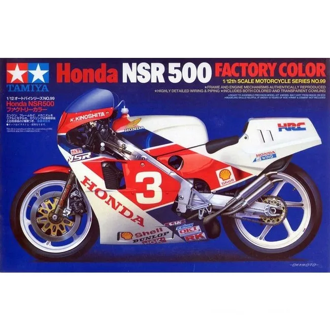 

Tamiya 14099 1/12 Honda NSR500 Racing Motorcycle Sport Handmade Motorbike Hobby Toy Plastic Model Building Assembly Kit