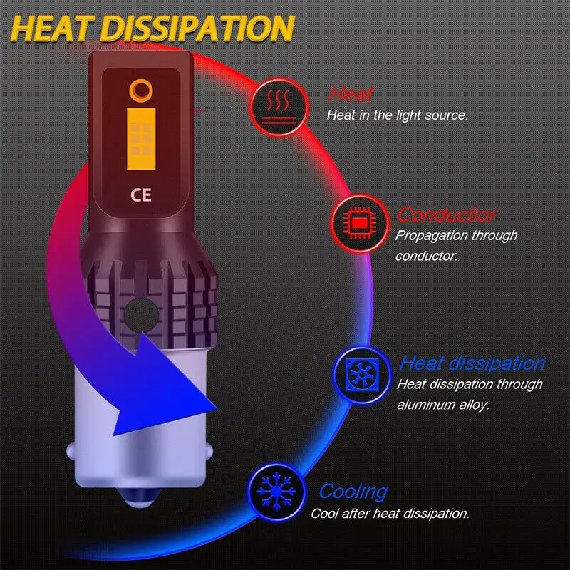 

Bulb Headlight Bulb 1200lm 1800Lm 3570(3560) SMD DC 12V to 24V Error Free