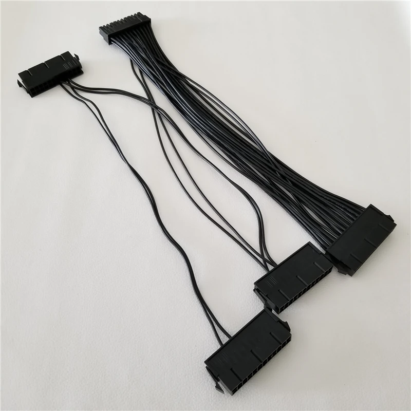 ATX 24Pin Quad 4 блок питания стартовый адаптер материнской платы кабель 18AWG провод для