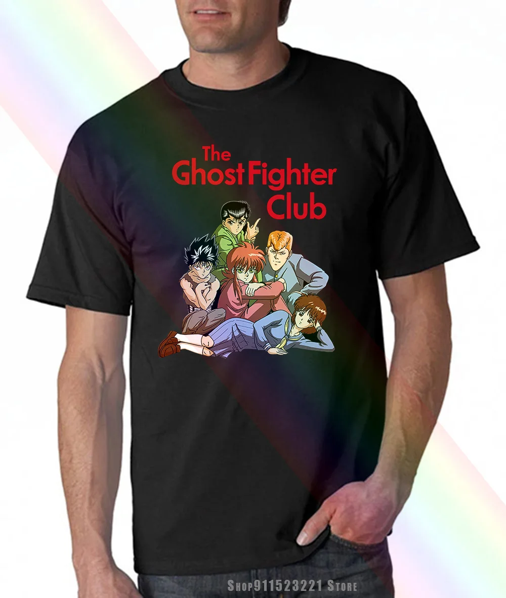 Yuyu Hakusho футболка Urameshi Yuusuke The Ghost Fighter Club горячий дизайн Kuwabara Kaz|Мужские футболки| |