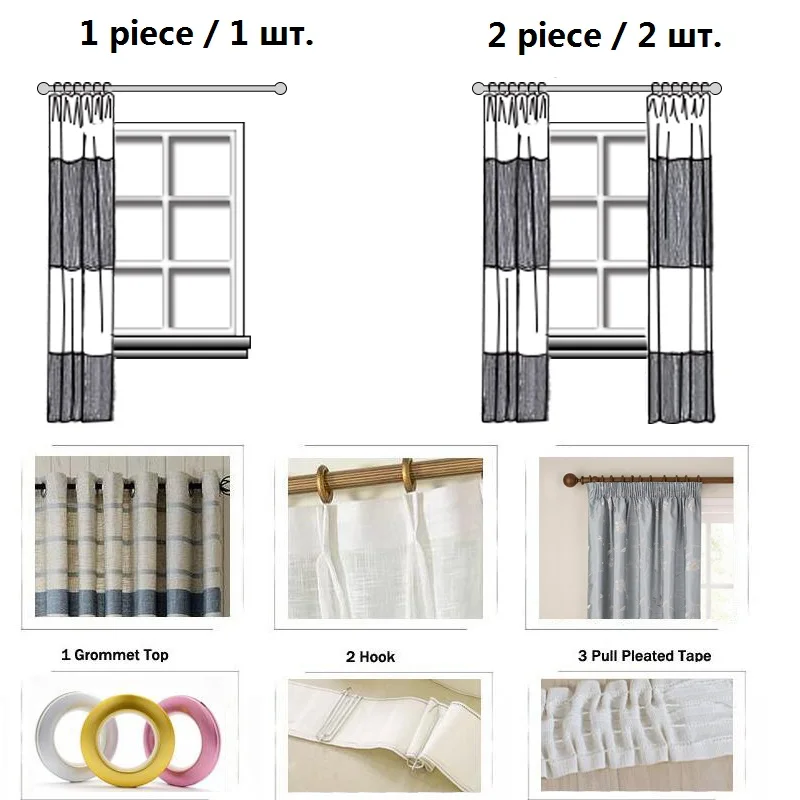 

European Luxury Embroidery Geometry Curtains for Living Room Blackout Vintage Jacquard Window Drapes for Bedroom