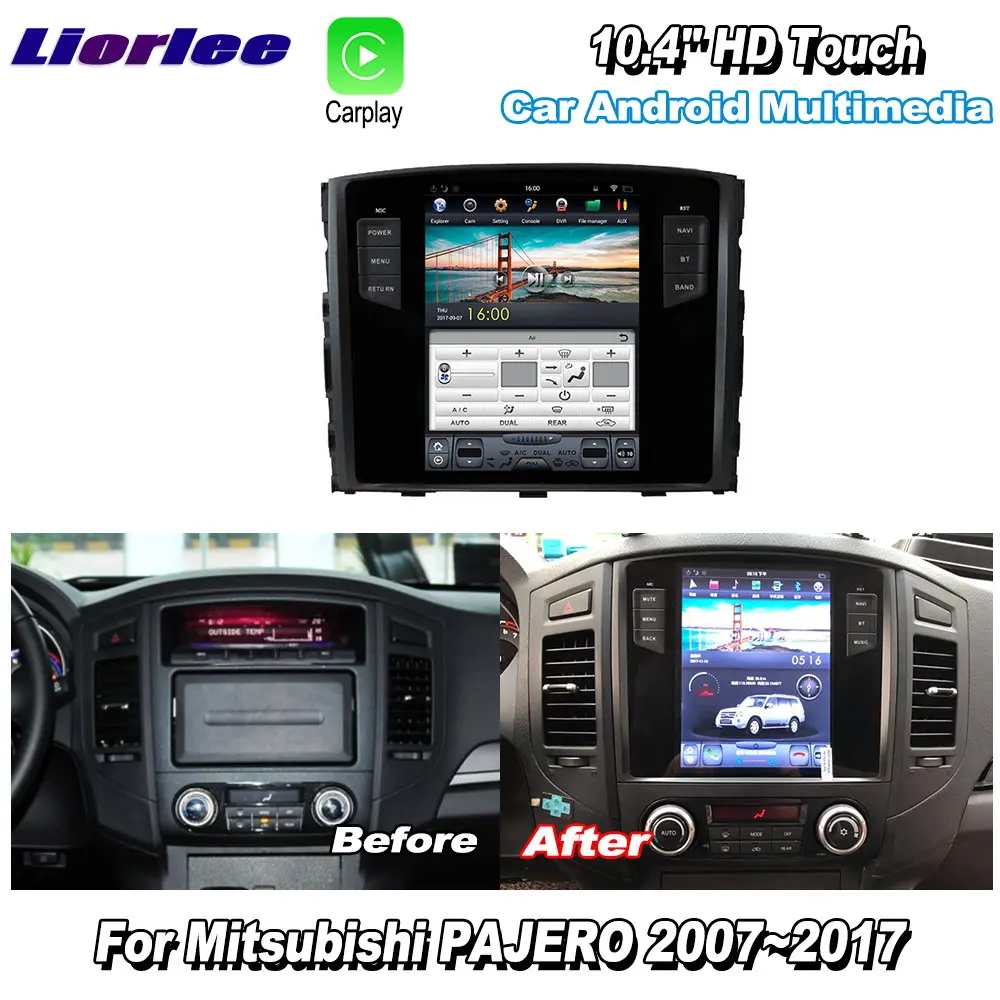 Автомобильная навигационная система GPS для Mitsubishi PAJERO 2007 2017 Авто Радио Android