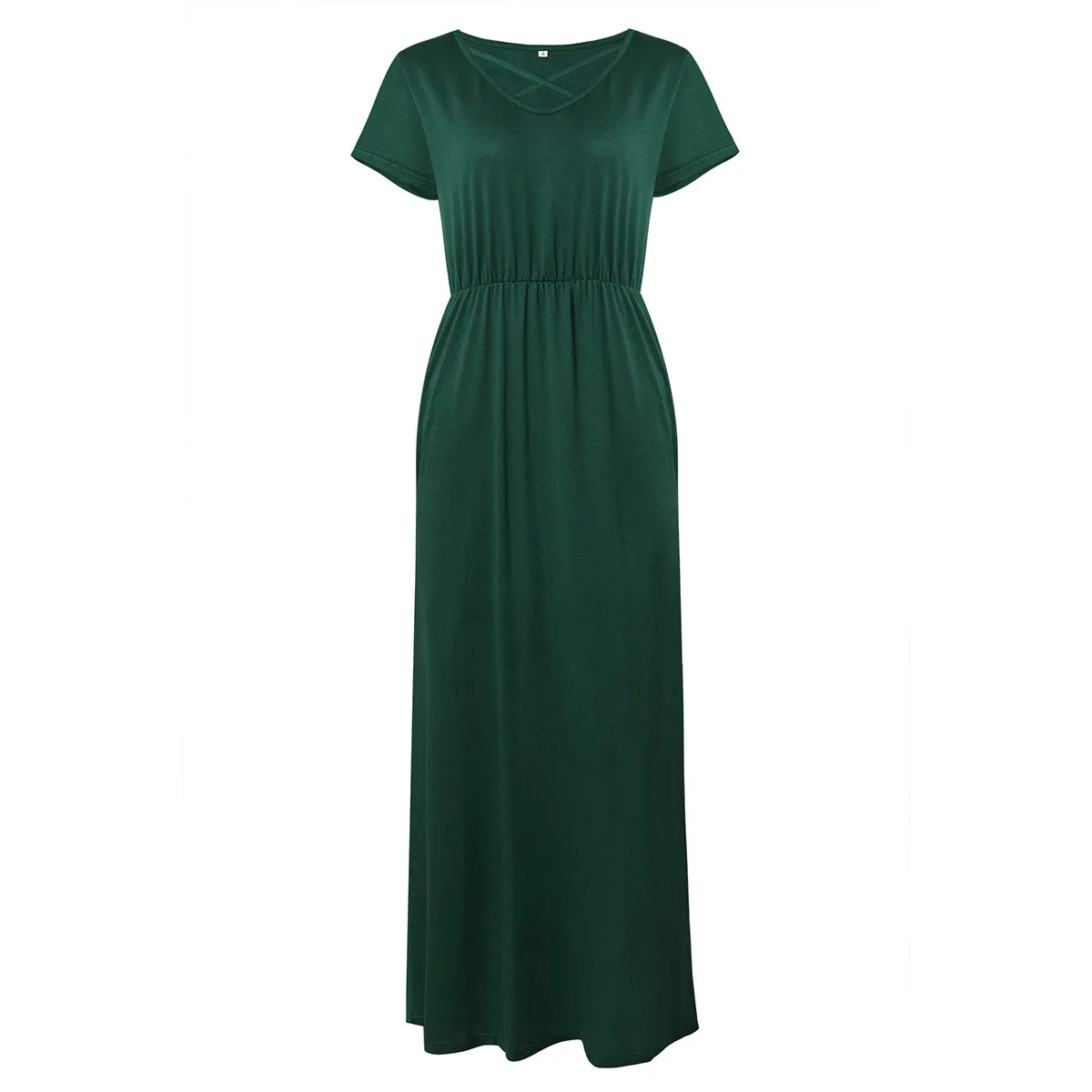 Повседневные Удобные богемные макси платья для женщин с v образным вырезом