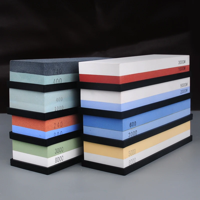 [ВИДЕО] профессиональная точилка для ножей точильный камень белая из корунда