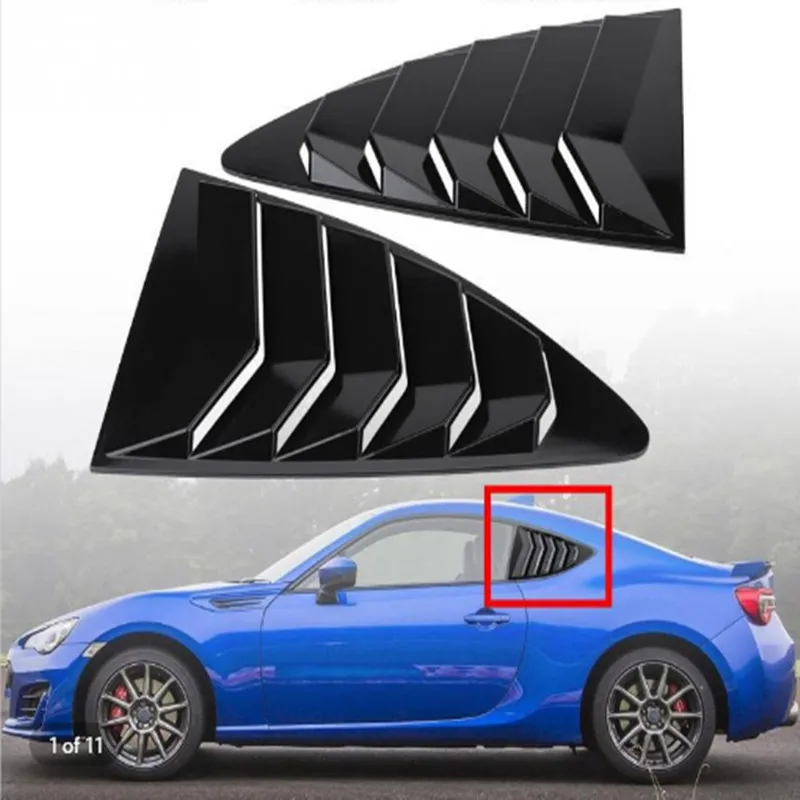 

Rear Quarter Window Louvers 2 pcs/set Spoiler Panel for Scion FRS for Subaru BRZ for Toyota 86 GT86 2013-2018 ABS Stickers