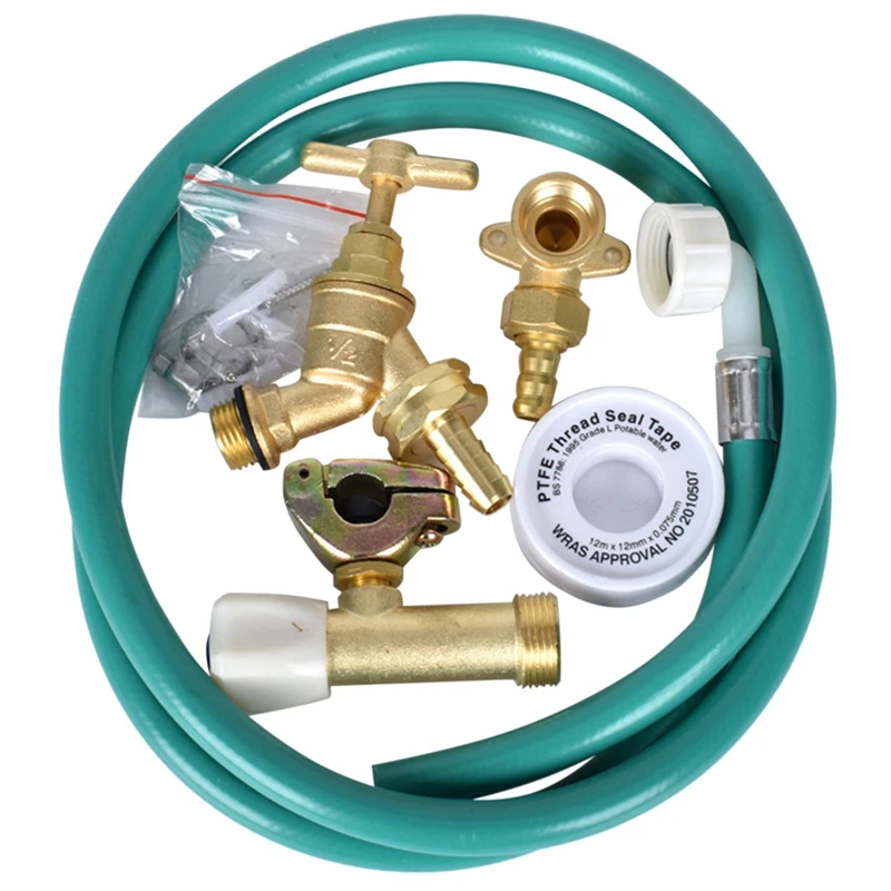 

ABSF Home Gardening Valve Connector Garden Watering Irrigation Sprinkler Faucet with Connector Diverter Hose Five-Piece Set
