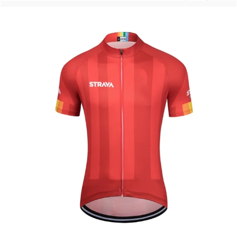 

Men's New STRAVA Latest Full Sublimation Quick-Drying Personalized Cycling Shirts, Top Short Sleeve Breathable Cycling Jersey