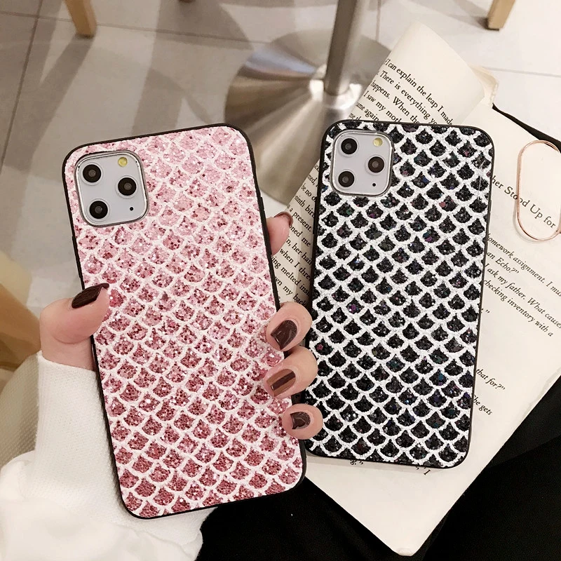 Блестящий Алмазный матовый Мягкий Силиконовый ТПУ чехол для телефона iPhone 6 6s 7 8 Plus