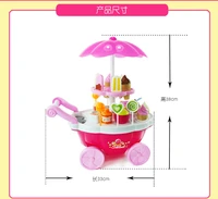 new ice cream candy trolley house play toys candy car ice cream candy cart house brain game kids toys childrens gift toys set