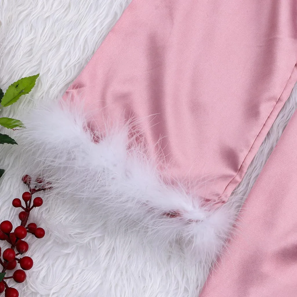 Халаты атласные шелковые пижамы Для женщин женское белье Одежда Нижнее одежда