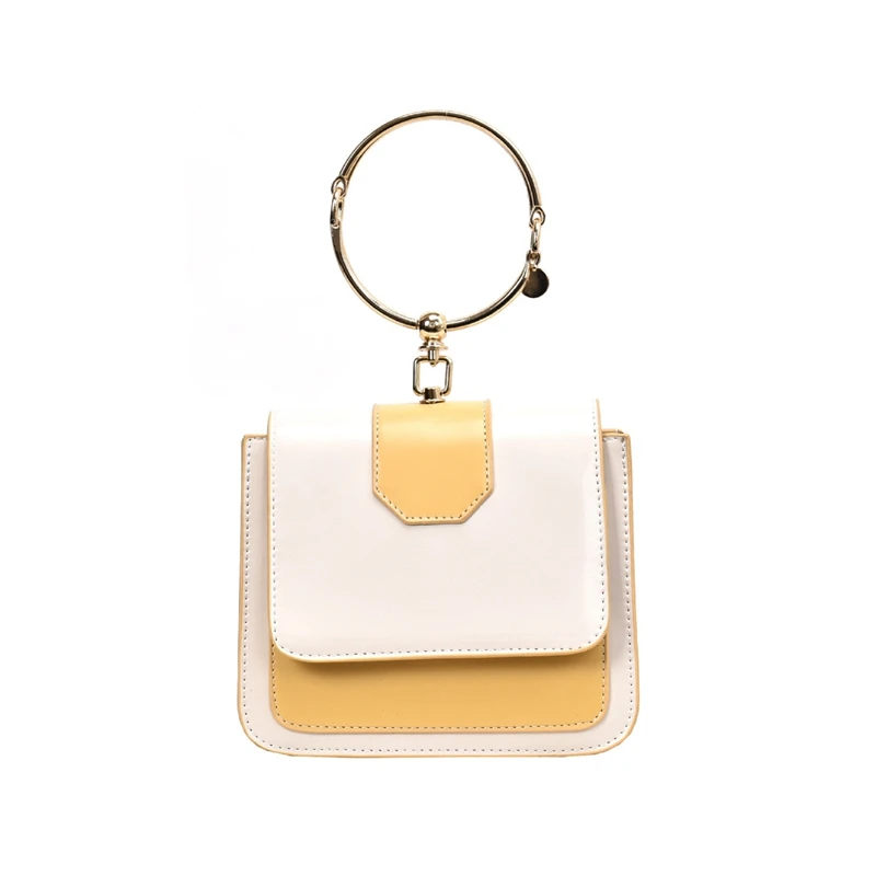 

Women Bags Small Flip Small Square Bags Metal Round Ring Purses And Handbags Designer Crossbody Bags For Women 2020 Shoulder Bag