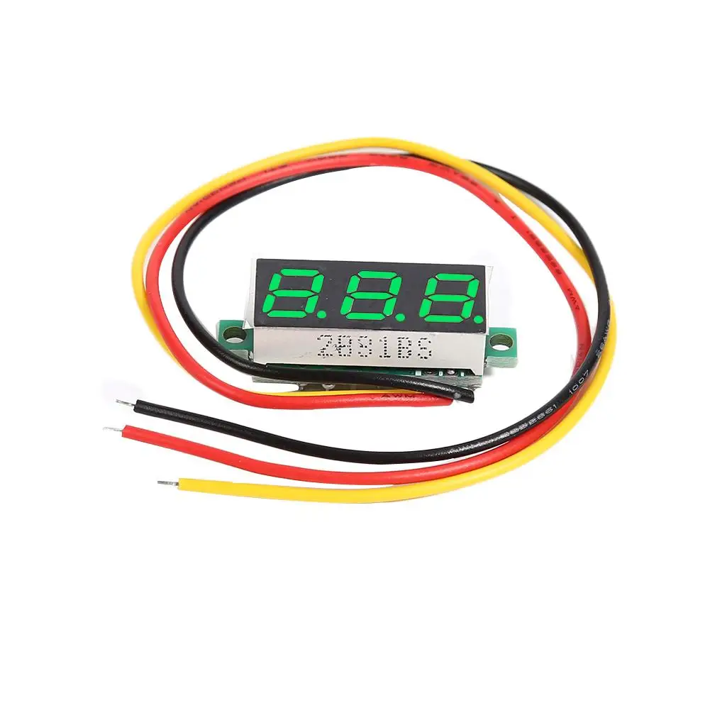3 5-дюймовый DC 0-0 28 V 3-проводной micro meter вольтметр светодиодный дисплей цифровой